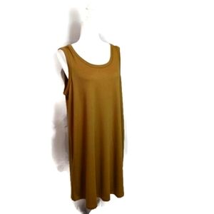 NWT Wonderly Women's Olive Green  Round Neck Sleeveless Swing Dress XL